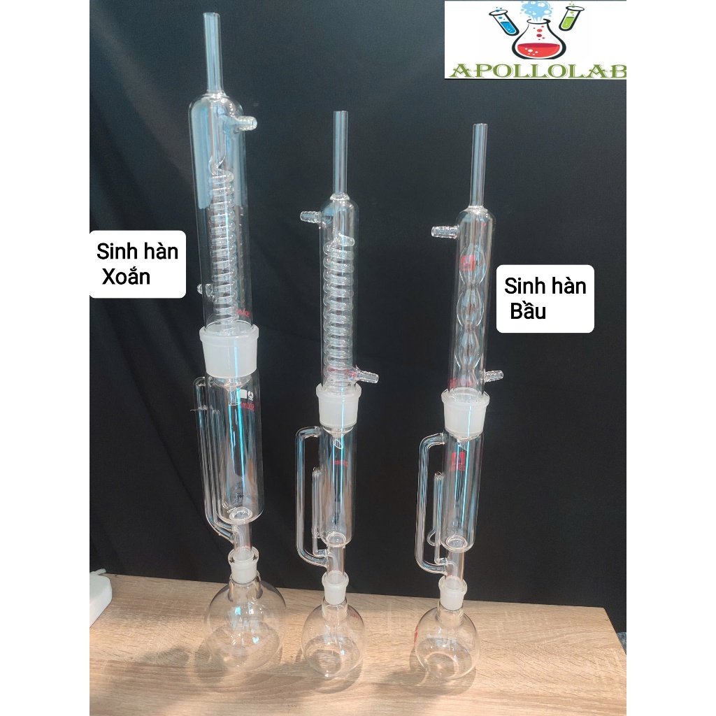 Bộ chiết xuất chất béo Soxlet Soxhlet Sholet 250ml 500ml thí nghiệm