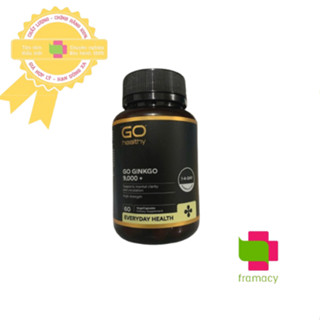 Bổ não GO Healthy Go Ginkgo 9000 1-A-Day, New Zealand (60v) cho người lớn từ 18 tuổi