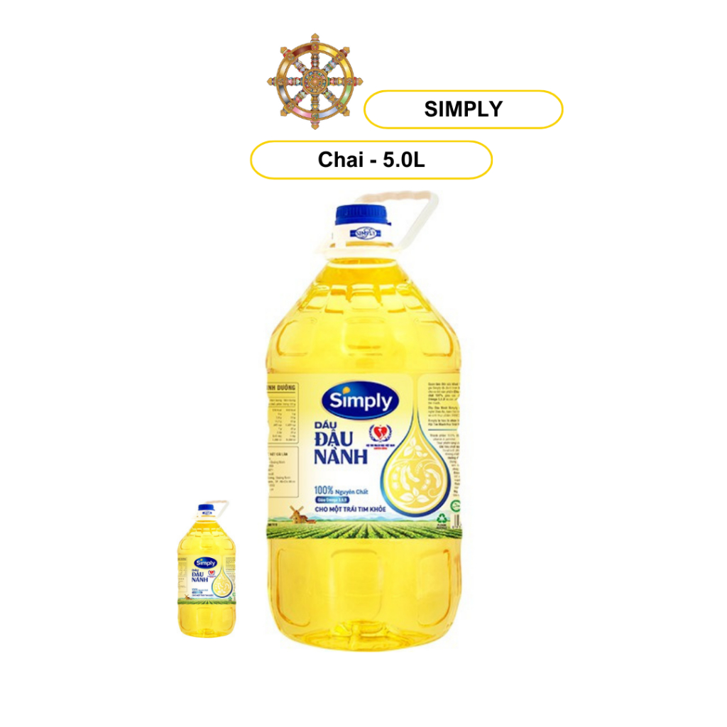 [Chai] Dầu ăn đậu nành SIMPLY 5L