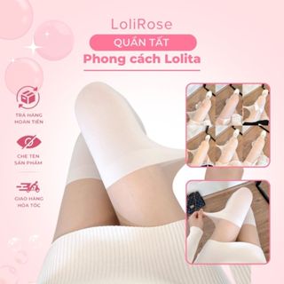 Quần tất lưới ren đính nơ cao cấp cosplay sexy lolita quần vớ da nữ che khuyết điểm sẹo thâm siêu dai tàng hình