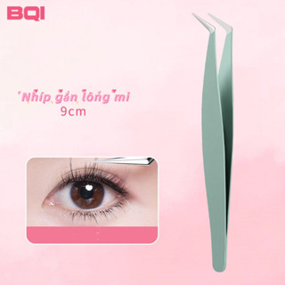  Nhíp gắn lông mi giả mũi nhọn thân xanh BQI 