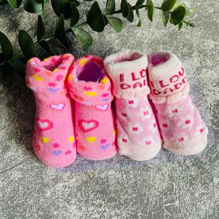 SALE LỖ Set 2 đôi Tất lưới cotton sơ sinh cho bé 0-6 tháng/ Vớ trẻ em