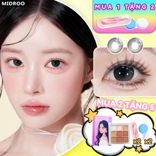 Midroo Lens 2 Chiếc 0-6 Độ Xám Lens Mắt 14.2mm Lens Cận Bana Kính áp Tròng 1 Năm
