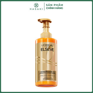 Dầu Xả L'Oreal Paris Dưỡng Tóc Suôn Mượt Tóc Cao Cấp 440ml Extraordinary Oil Sleek Conditioner Hasaki