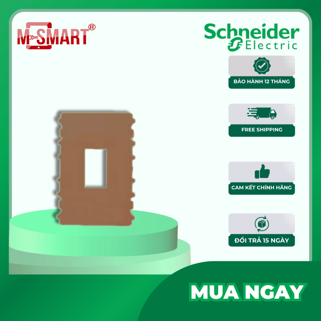 Lõi che cầu dao an toàn màu đồng dòng ZenceloA (dùng với A8401L_SZ_G19) - Schneider Electric - A8401