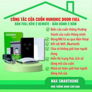 Công Tắc Cửa Cuốn Thông Minh HUNONIC DOOR - Bản Cao Cấp Kèm 2 Remote SMH6688