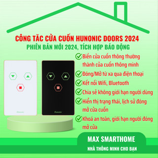 Công Tắc Cửa Cuốn Thông Minh Hunonic Door S – Đóng Mở cửa cuốn qua điện thoại SMH6688