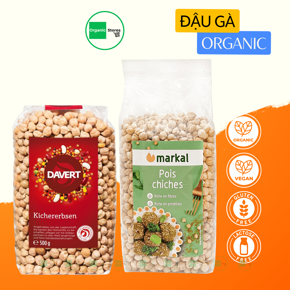 Đậu gà hữu cơ 500g (Markal - Davert) - Ăn Kiêng - Giảm Cholesterol - Ăn thực dưỡng - Organic Stores