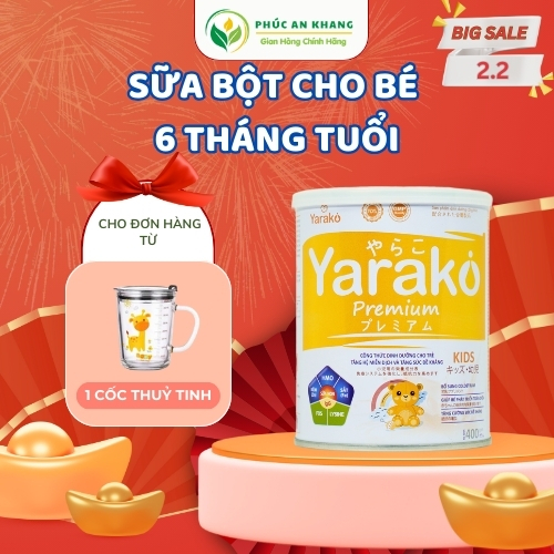 Sữa Bột Cho Bé 6 Tháng Tuổi Yarako Premium Kids Sữa Tăng Cân Tăng Đề Kháng Cho Bé