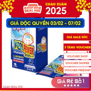 DÁN HẠ SỐT KOOLFEVER BỔ SUNG HẠT LÀM MÁT Hộp 8 bịch( 16 miếng)