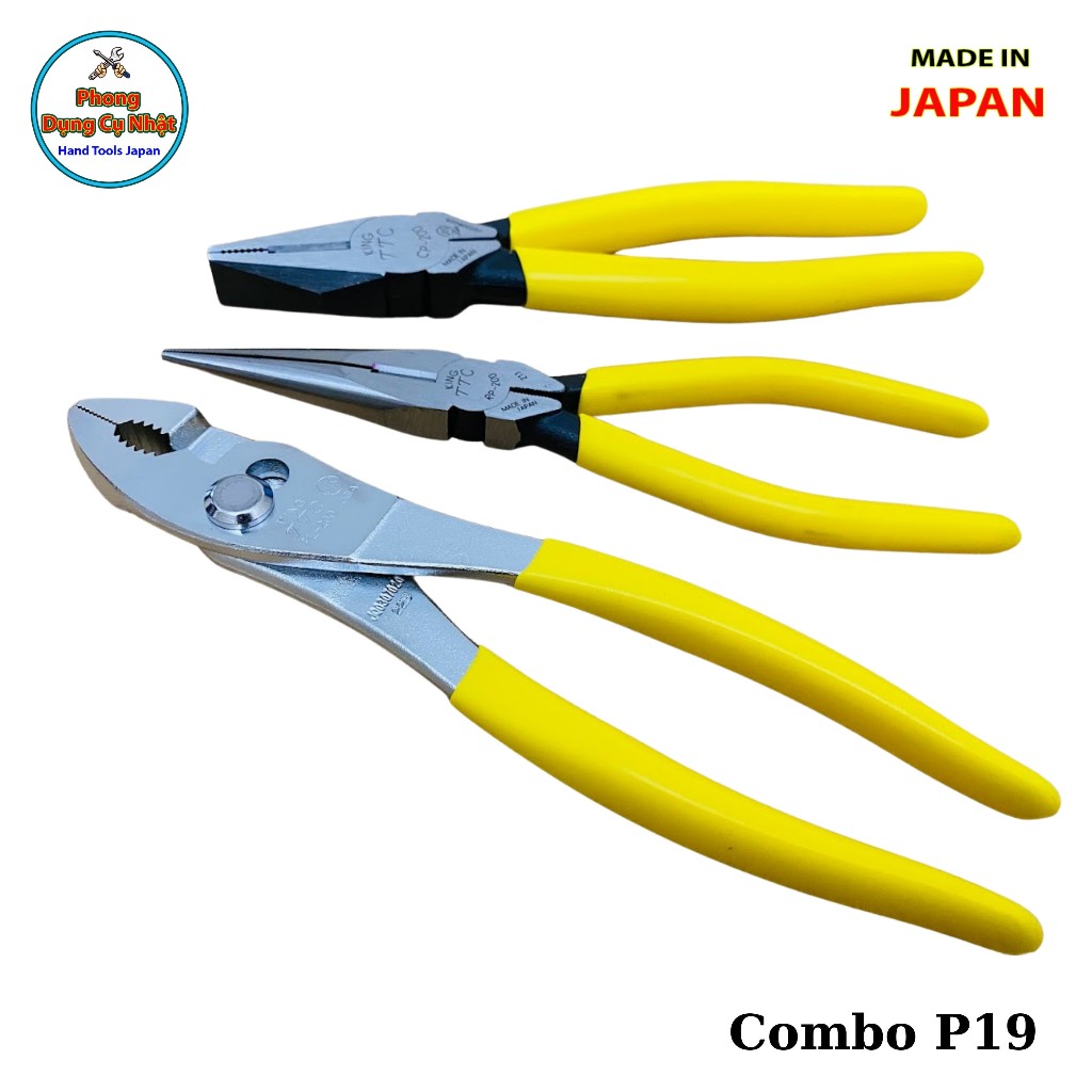 Combo 3 cây kìm 8 inchTsunoda Nhật Bản P19