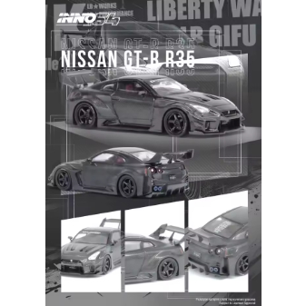 Mô hình ô tô NISSAN GT-R (R35) LBWK SUPER SILHOUETTE 35GTRR 1/64 INNO IN64-LBWKR35-FC