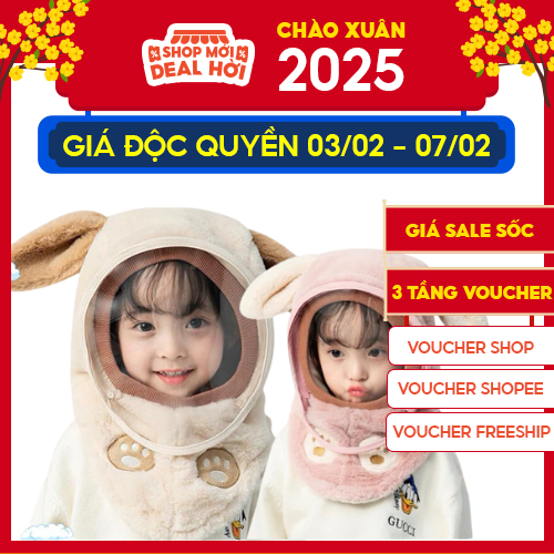 Mũ Len Trùm Đầu Cho Bé - Kính Chắn Gió Chống Bụi, Ấm Áp Và An Toàn Cho Mùa Đông