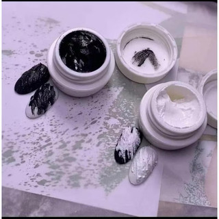Gel xi măng ( 8g ) trắng đen trang trí móng