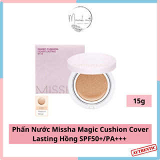 Phấn Nước Missha Magic Cushion Cover Lasting Hồng SPF50+/PA+++ 15g