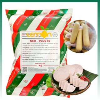 [100g-500g] Bột giòn dai Neo-Plus 30 chiết xuất rong biển tạo giòn dai, kết dính cho giò chả, xúc xích, cá viên