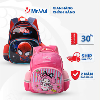 Balo mẫu giáo Mr Vui, Balo mầm non in hình dễ thương, đi chơi, đi học cho bé trai, bé gái BLH 921