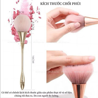 Chổi phủi bụi Nail cán dài , phủi bụi làm móng
