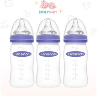 Bình sữa Lansinoh 160ml/240ml set 3 bình
