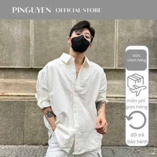 Sơ Mi Trắng Kem, Sơ Mi Thời Trang Nam PINGUYEN 143