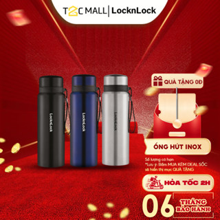 Bình Giữ Nhiệt LocknLock To 800ml Chính Hãng Cao Cấp Có Quai Xách Lọc Nước Trà LHC6180 T2C Mall