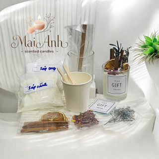 BỘ KIT DIY TỰ LÀM CỐC NẾN THƠM HANDMADE TẠI NHÀ - Mai Anh Candle