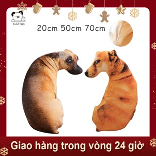 CLCZReady StockBúp bê con chó giả Đồ Chơi Thú Nhồi Bông Hình Con Chó Gấu Bông Hình Chó Người Lớn Và Trẻ Em