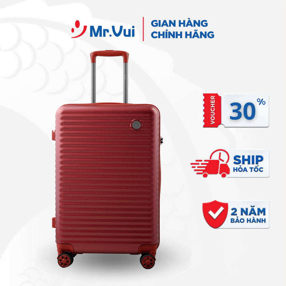 Vali nhựa Mr Vui VLC 208 size 24 inch vali ký gửi thời trang (64 x 41 x 33 cm)