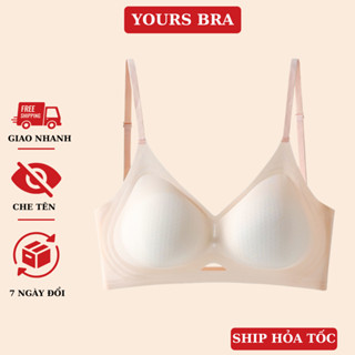 Áo Ngực A49 Áo Lót Bra Su Có Đệm Mút Nâng Ngực Mút Dày 3CM  Mịn Không Lộ Viền Không Gọng Hở Lưng Thoáng Mát