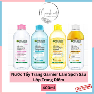 Nước Tẩy Trang  Garnier Micellar Cleansing Water làm sạch sâu dịu nhẹ cho mọi loại da 400ml