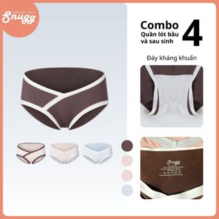 Combo 4 quần lót bầu và sau sinh Modal kháng khuẩn Cool Max Relax 2025 nhẹ mát siêu đàn hồi Snugg - SNU2262 