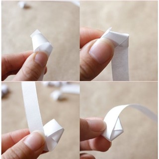 [100 TỜ] GIẤY NGÔI SAO GIẤY XẾP THỦ CÔNG MÀU TRẮNG TINH/ KEM