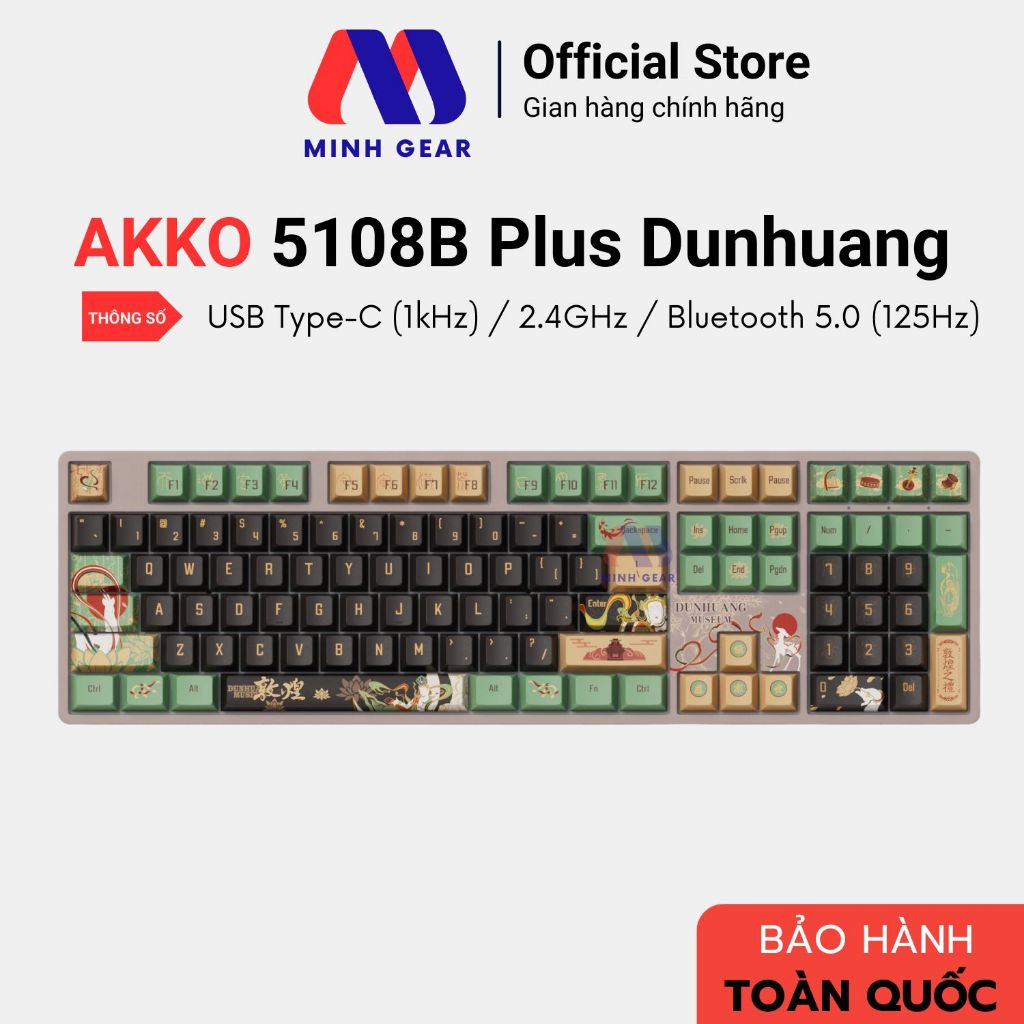 Bàn phím AKKO 5108B Plus Dunhuang (RGB / Hotswap / Piano Pro SW/ Multi-mode)