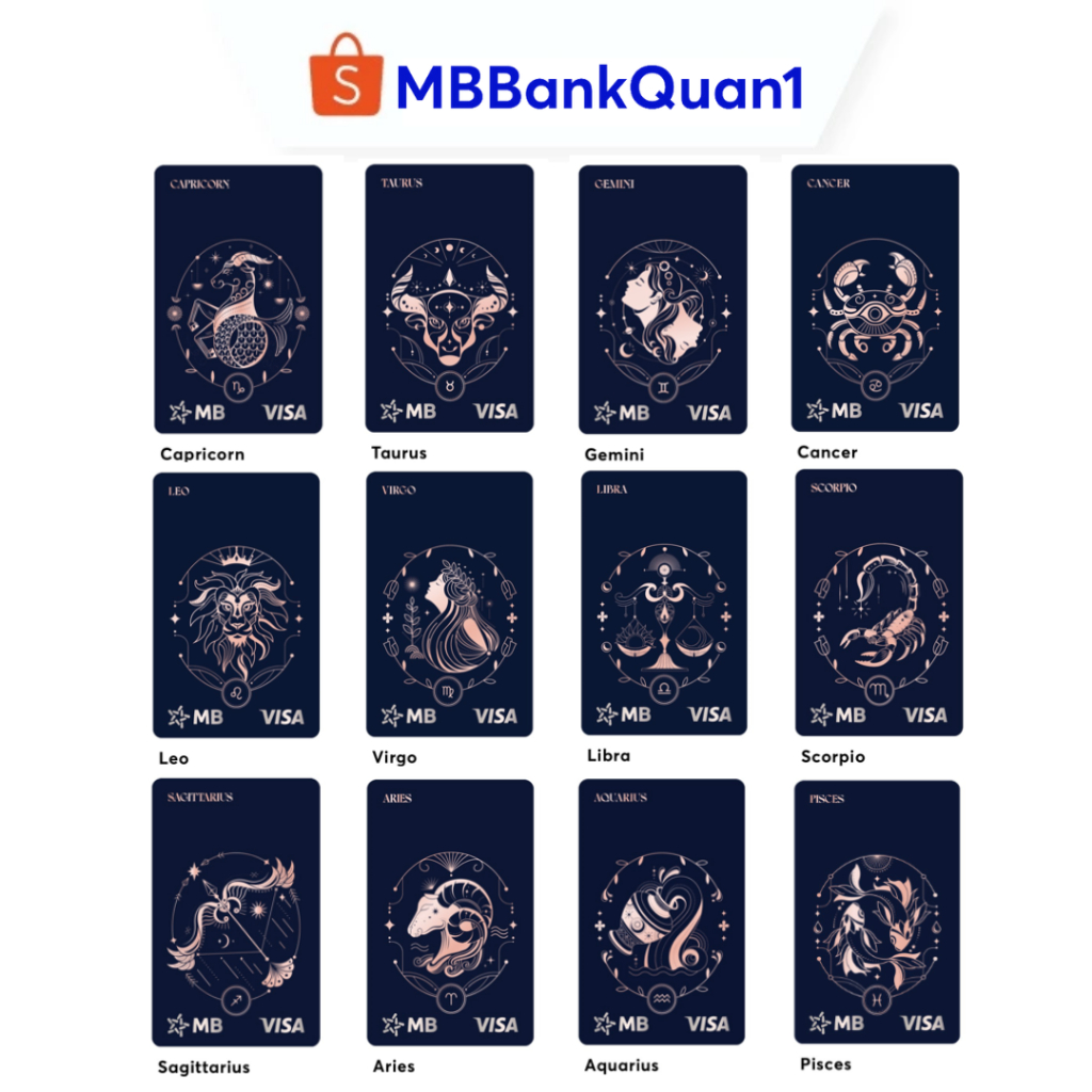 Thẻ MBBank Hi Visa Collection - Bộ Sưu Tập Cung Hoàng Đạo