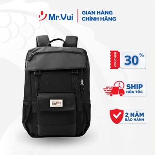  Balo du lịch Mr Vui BLDL 987 cặp thời trang nam nữ unisex phong cách basic màu đen đi chơi đi làm 