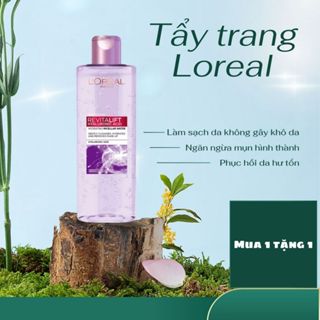 Nước Tẩy Trang Cấp Ẩm Căng Mịn Da L'Oreal Paris Pure Revitalift Hyaluronic Acid 400ml ( tặng 1 miếng mặt nạ B5)