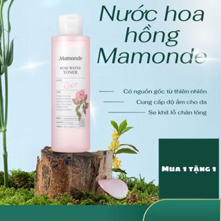 Nước Hoa Hồng Rose Water Toner Mamonde 250ml Dành Cho Mọi Loại Da - A01 ( tặng 1 miếng mặt nạ B5)