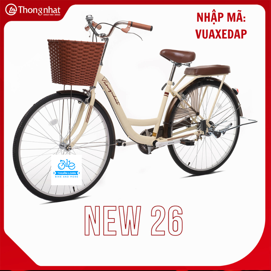 Xe Đạp Mini Thống Nhất - New 24/26 Inch • Tặng kèm 3 món & Inbox cho Shop để nhận MAGIAMGIA