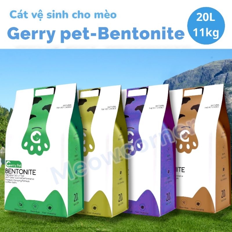Cát vệ sinh mèo Gerry 20l,12kg