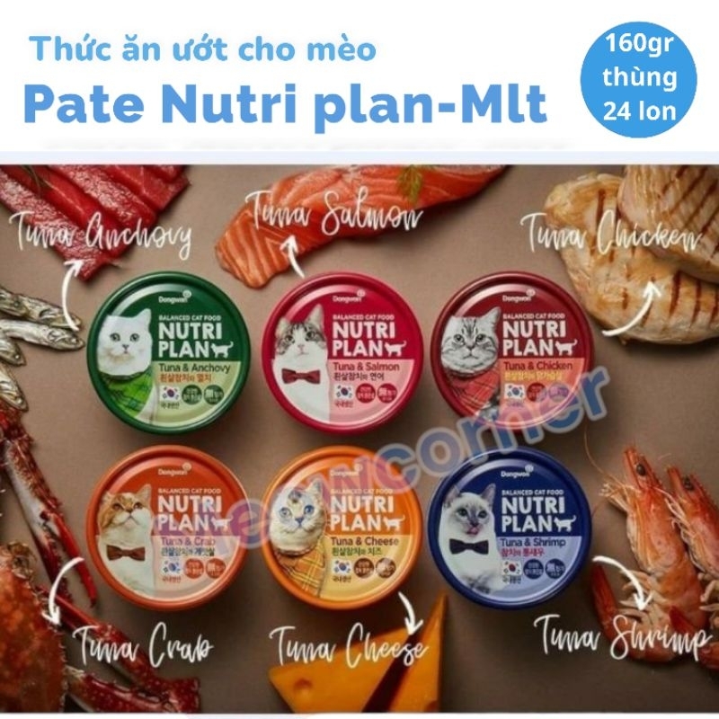 Pate nutri plan cho mèo 160g