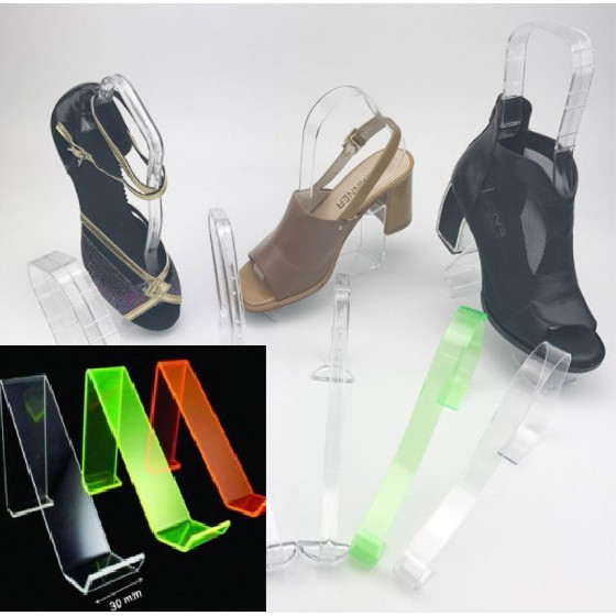 (Combo 10 Cái ) Đỡ Giày Bằng Mika, Đế Trưng Bày Giày Dép