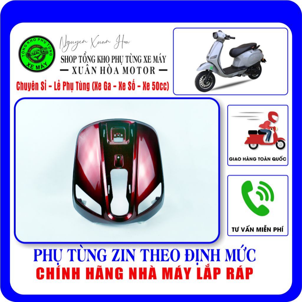 Yếm (Bửng)/ Mặt nạ lớn Vespa AT88 Pro/ Vespa Victoria AT88 Pro (Chất liệu nhựa ABS cao cấp, chính hã