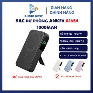 Pin dự phòng Anker Maggo 10000mAh Qi2 Power Bank 10K A1654 - Bảo hành 18 tháng