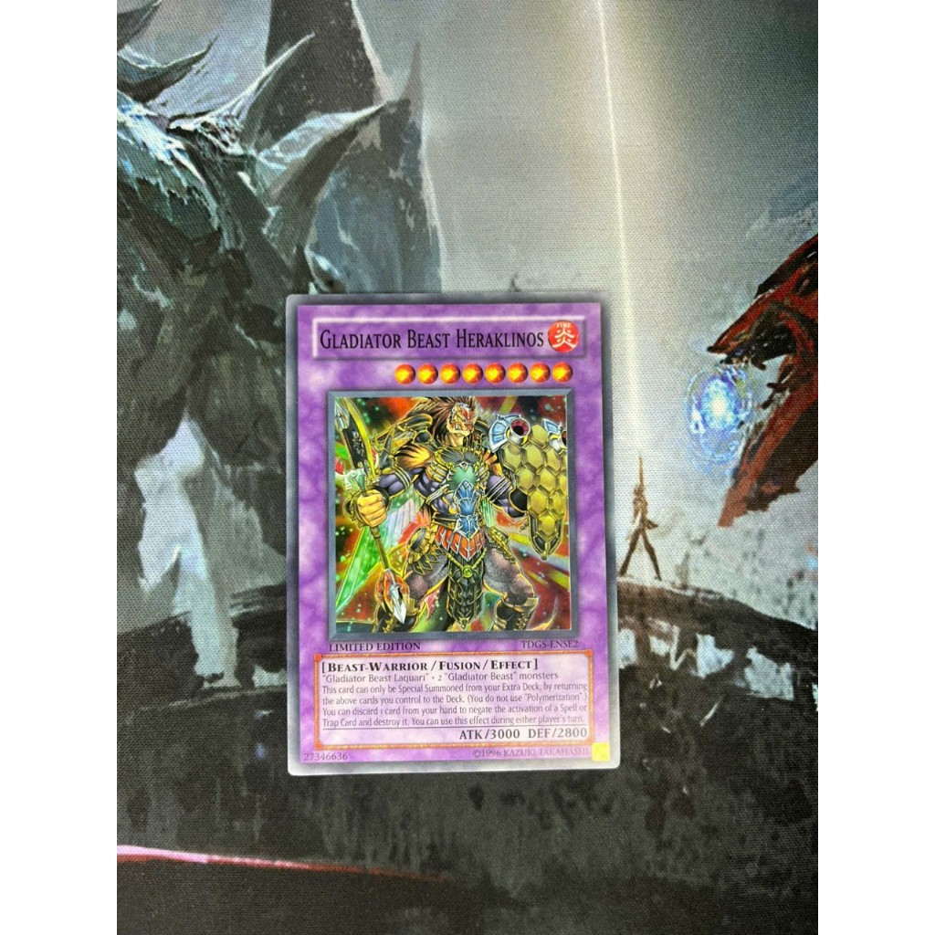 [TBGP] Thẻ Yugioh chính hãng Gladiator Beast Heraklinos - TDGS-ENSE2 - Super Rare