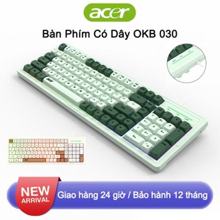 Bàn Phím Chống Ồn Có Dây Acer Phối Màu Đôi Có Đèn LED Phù Hợp Cho Máy Tính Để Bàn, Laptop