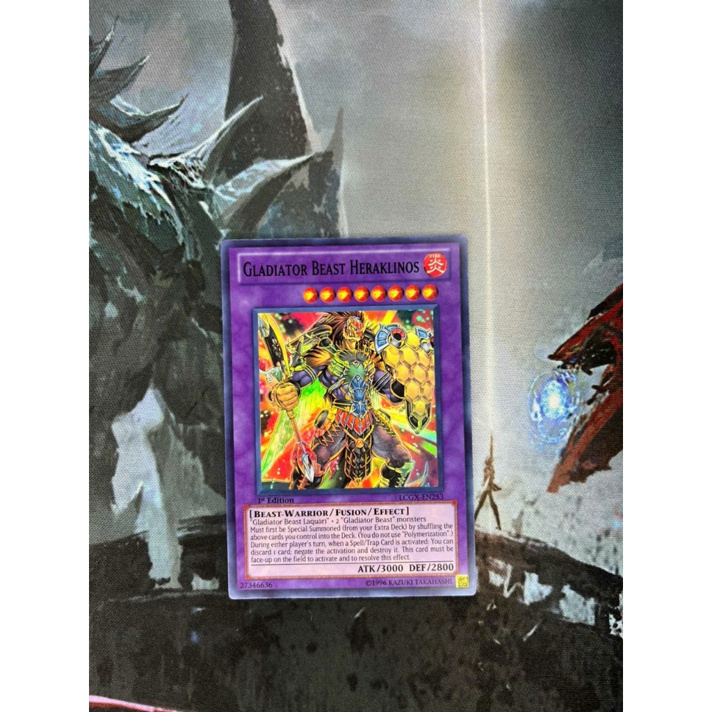 [TBGP] Thẻ Yugioh chính hãng Gladiator Beast Heraklinos - LCGX-EN253 - Super Rare 1st Edition