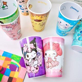 🌸𝐓𝐀̣̆𝐍𝐆 𝐐𝐔𝐀̀🌸 Ly cốc 500ml Kuromi - Hello Kitty - Cinnamoroll - Melody - Shin Chan - Hangyodon - Labubu - Doremon