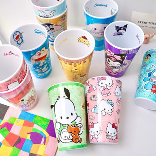 🌸𝐓𝐀̣̆𝐍𝐆 𝐐𝐔𝐀̀🌸 Ly cốc 500ml Kuromi - Hello Kitty - Cinnamoroll - Melody - Shin Chan - Hangyodon - Labubu - Doremon