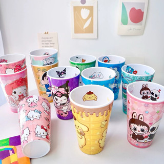 🌸𝐓𝐀̣̆𝐍𝐆 𝐐𝐔𝐀̀🌸 Ly cốc 500ml Kuromi - Hello Kitty - Cinnamoroll - Melody - Shin Chan - Hangyodon - Labubu - Doremon