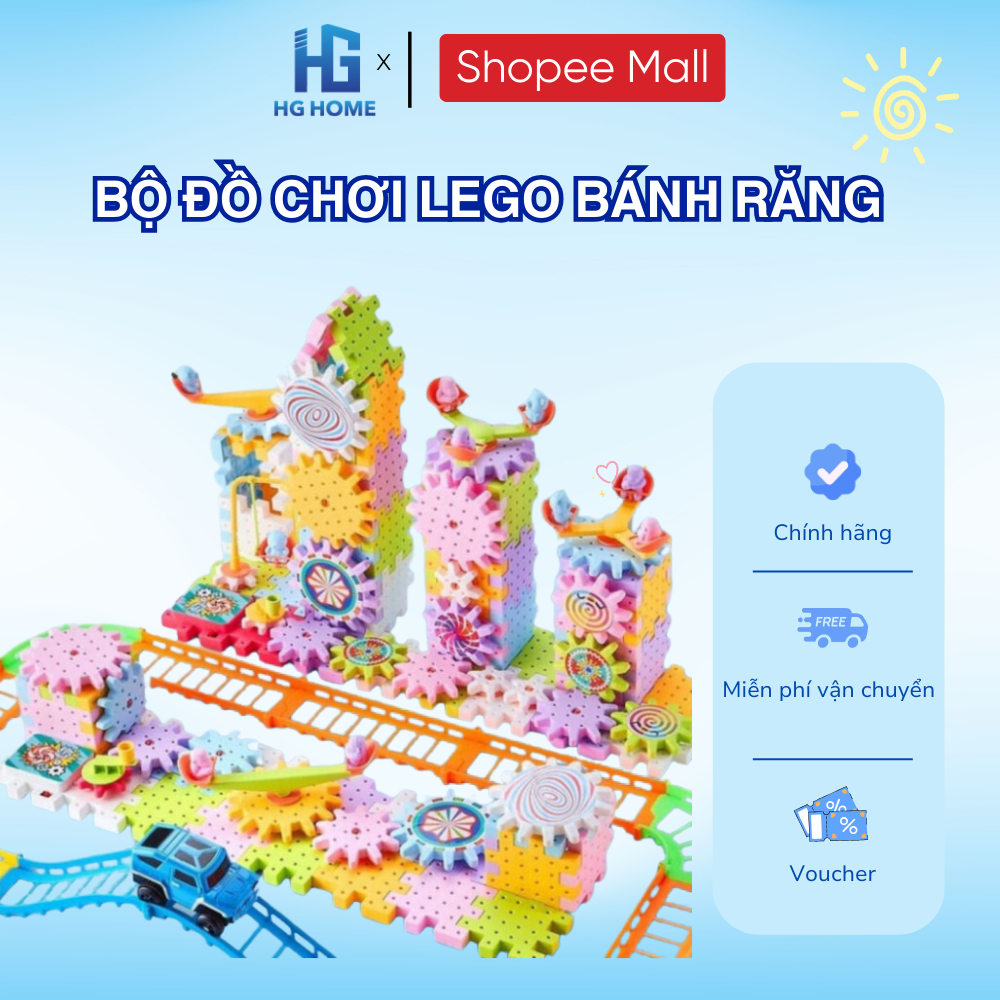 Đồ Chơi Lắp Ráp Động Cơ Bánh Răng Chuyển Động Cho Bé Yêu Tùy Ý Sáng Tạo Theo Ý Thích HGHOME